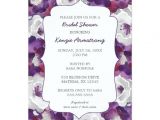 Purple and Silver Bridal Shower Invitations Purple Silver Gray Floral Bridal Shower Invites