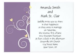 Purple and Yellow Wedding Invitations Modern Hearts Purple and Yellow Wedding Invitation Zazzle