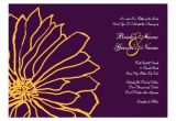 Purple and Yellow Wedding Invitations Purple and Yellow Floral Wedding Invitation Zazzle