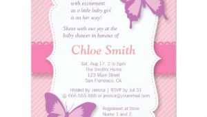 Purple butterfly Baby Shower Invites Elegant Purple butterfly Baby Shower 4 25×5 5 Paper