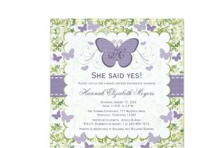 Purple butterfly Bridal Shower Invitations Purple butterfly Bridal Shower Invitations Invites 5 25