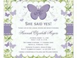 Purple butterfly Bridal Shower Invitations Purple butterfly Bridal Shower Invitations Invites