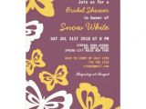 Purple butterfly Bridal Shower Invitations Purple butterfly Bridal Shower Wedding Invitation