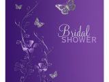 Purple butterfly Bridal Shower Invitations Purple Gray Floral butterfly Bridal Shower Invite