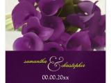 Purple Calla Lily Wedding Invitations Pixdezines Purple Calla Lilies Diy Custom Invitation Zazzle