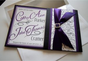Purple Silver and Black Wedding Invitations Purple and Black Wedding Invitations is the Fresh Ideas Of