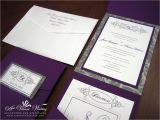Purple Silver and Black Wedding Invitations Purple and Gray Wedding Invitation A Vibrant Wedding