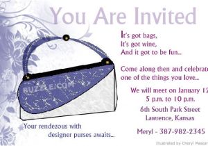 Purse Party Invitations attractive and Trendy Invitations to Bash Up Your Purse Party