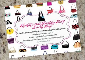 Purse Party Invitations Handbags Galore Purse themed Invitations Any Occasion