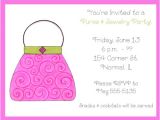Purse Party Invitations Party Invitations How to Create Jewelry Party Invitation