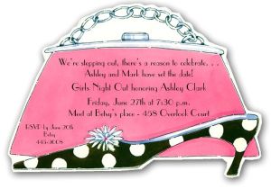 Purse Party Invitations Stepping Out Purse and Shoe Party Invitations Paperstyle