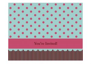 Quarter Fold Party Invitation Template Invitation Note Card Pink and Blue Quarter Fold A2 Size