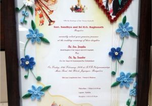Quilled Wedding Invitation Keepsake Adhiraacreations Quilled Keepsake Invitation