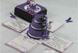 Quinceanera Box Invitations Quincinera Invitations This Purple White Quinceanera