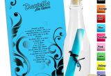 Quinceanera Invitations In A Bottle Bottle Quinceanera Invitations