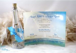 Quinceanera Invitations In A Bottle Message In A Bottle Beach Wedding or Sweet Sixteen