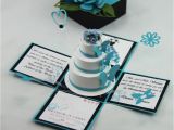 Quinceanera Invitations In A Box Jinky 39 S Crafts Designs Turquoise Blue and Black