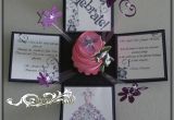 Quinceanera Invitations In A Box Jinky 39 S Crafts Designs Valentine Exploding Box and Card