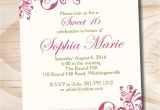 Quinceanera Invitations Online Shabby Chic Sweet 16 Birthday Quinceanera Invitation