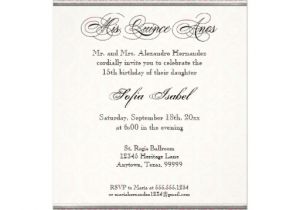 Quinceanera Invitations Wording Samples In English Quince Anos Invitations Verses In Spainsh