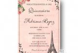 Quinceanera Poems for Invitations Paris Quinceanera Invitation Quinceanera Invitation