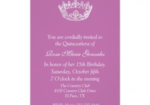 Quinceanera Poems for Invitations Pin Quinceanera Invitations Wording Samples English and