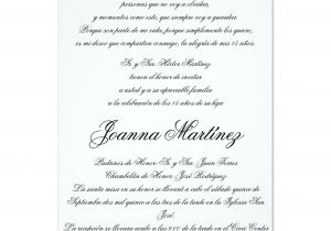 Quinceanera Poems for Invitations Quinceanera Invitations In Spanish 4 25 X 5 5