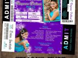 Quinceanera Ticket Invitations Quinceanera Ticket Invitations 2016 New Collections Vip Pass