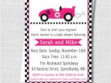 Race Car Baby Shower Invitations Girl Pink Race Car Baby Shower Invitation Girl Baby Shower