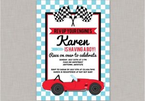 Race Car Baby Shower Invitations Race Car Baby Shower Invitation Race Car Baby Shower Boy