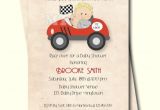 Race Car Baby Shower Invitations Race Car Baby Shower Invitation Retro Style Boy Baby