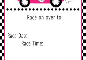 Race Car Birthday Invitation Template Free Free Printable Race Car Birthday Party Invitations
