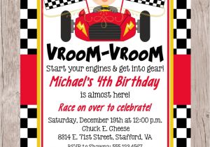 Race Car Birthday Invitation Template Free Printable Race Car Birthday Party Invitation Choose Your