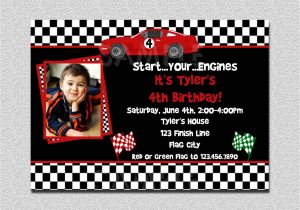Race Car themed Birthday Invitations Race Car Birthday Invitation Race Car Birthday Party