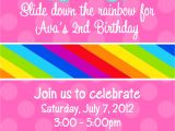 Rainbow Birthday Invitation Template Rainbow Birthday Party Invitation Rainbow Party