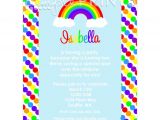 Rainbow Birthday Invitation Template Rainbow Printable Birthday Invitation Dimple Prints Shop