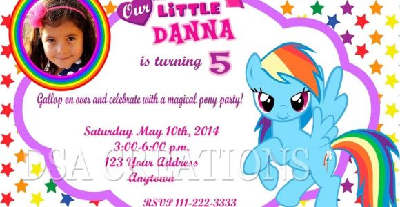 Rainbow Dash Party Invitations 12 My Little Pony Rainbow Dash Birthday Party Invitations