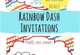 Rainbow Dash Party Invitations Free Printable Rainbow Dash Party Invitations Our