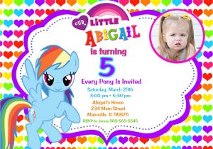 Rainbow Dash Party Invitations My Little Pony Birthday Party Invitations Free Printable
