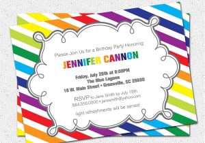 Rainbow Party Invitation Template Rainbow Invitation Template Google Search Preschool