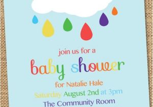 Rainbow themed Baby Shower Invitations 31 Best Invitations Images On Pinterest