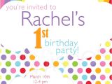Rainbow themed Birthday Party Invitations Taste the Rainbow Invitation