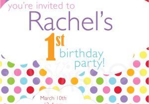 Rainbow themed Birthday Party Invitations Taste the Rainbow Invitation