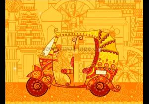 Rajasthani Wedding Invitation Template Auto Raja Auto Rani Rajasthani theme A Golden Animated