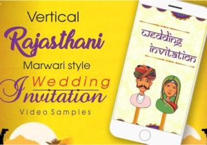 Rajasthani Wedding Invitation Template Best Traditional Rajasthani Wedding Invitation Animated Videos