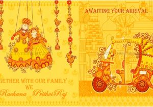 Rajasthani Wedding Invitation Template How to Make An E Wedding Invitation Card Quora