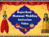 Rajasthani Wedding Invitation Template Rajasthani Marwari Marwadi Wedding Invitation Video