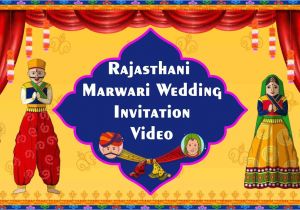 Rajasthani Wedding Invitation Template Rajasthani Marwari Marwadi Wedding Invitation Video