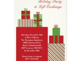 Re Gift Party Invitation Gift Exchange Holiday Party Invitation Zazzle