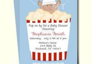 Ready to Pop Baby Shower Invites Ready to Pop Baby Shower Invitation Cute Popcorn Babyshower
